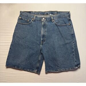 Levis 550 Shorts Mens 40 Blue Relaxed‎ Fit Denim Cut Off Made In Colombia